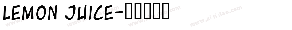 Lemon Juice字体转换